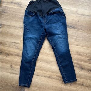 Women's Dark Blue Maternity Jeans